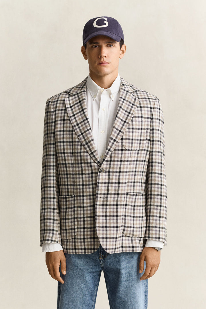 GANT Wool Linen Check Blazer/Sako 7706372