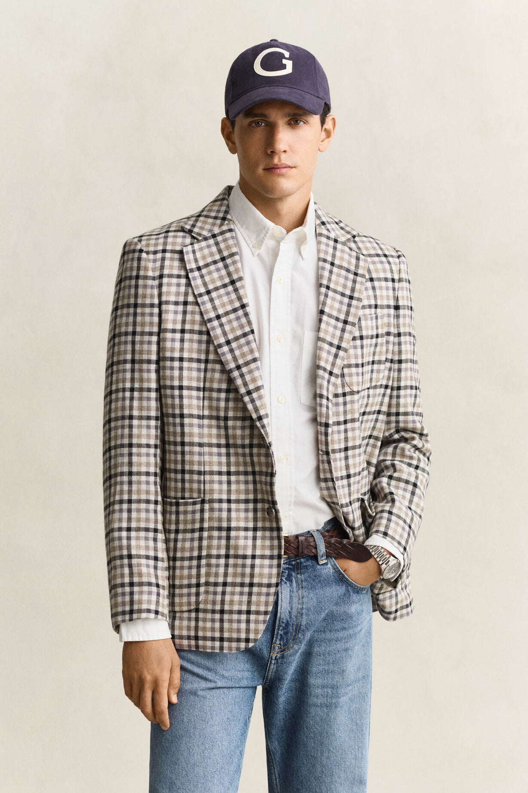 GANT Wool Linen Check Blazer/Sako 7706372