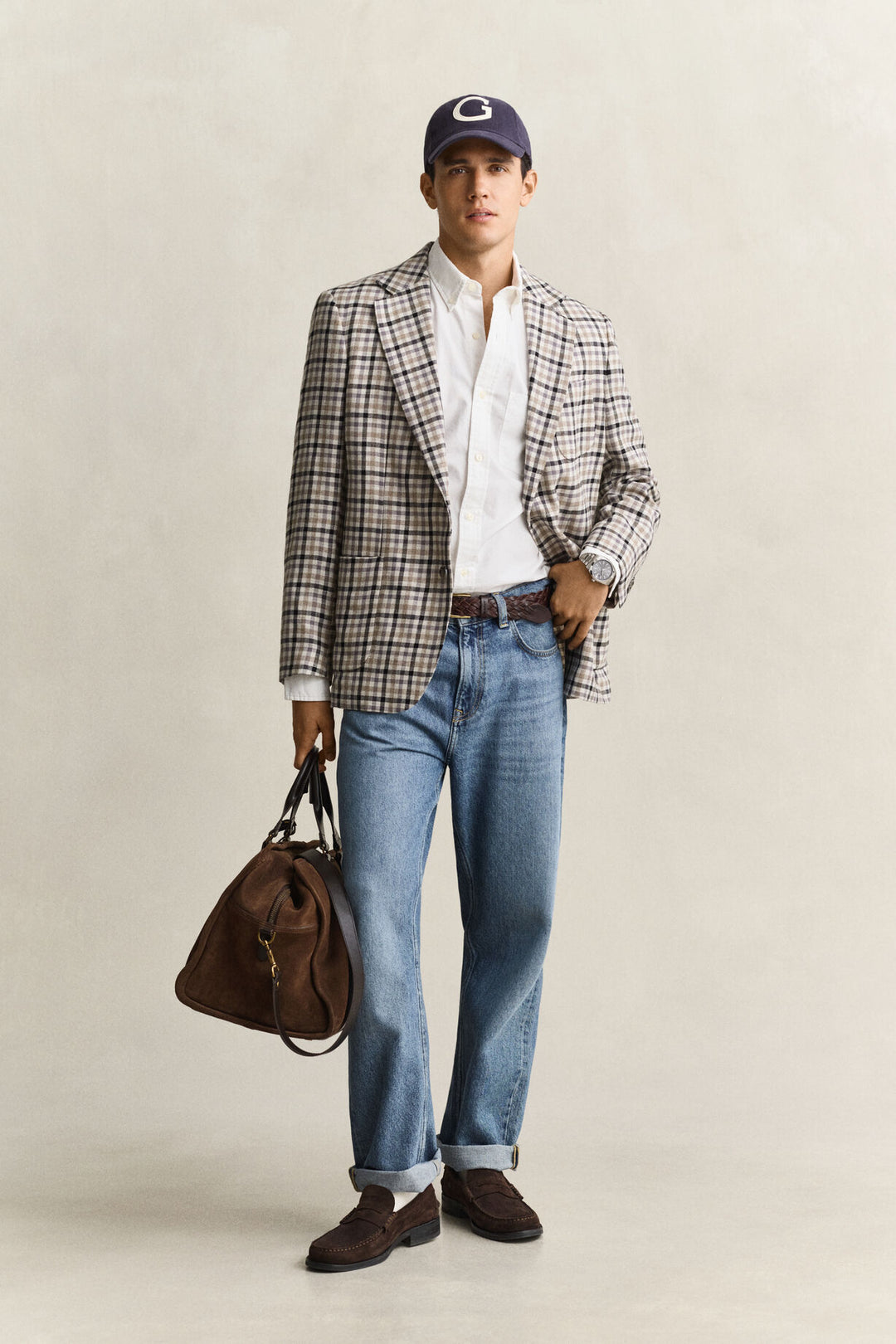 GANT Wool Linen Check Blazer/Sako 7706372