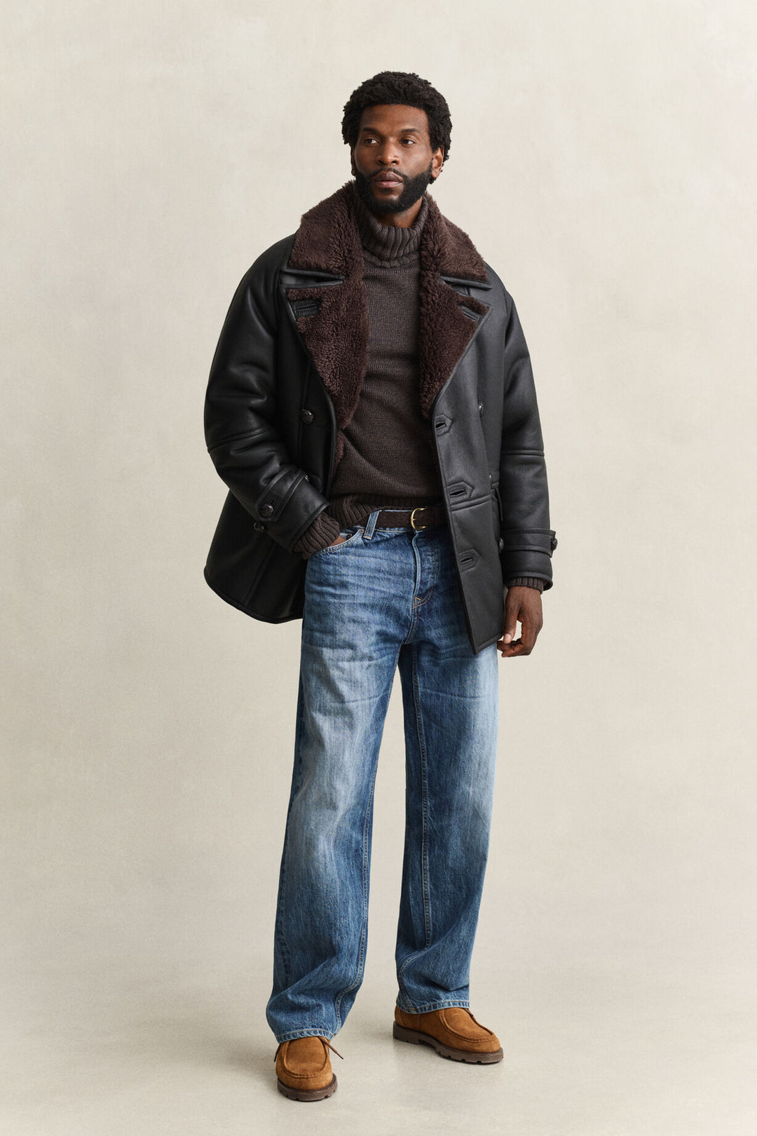 GANT Wool Mouliné Blend Turtleneck Sweater/Pulover 8040265