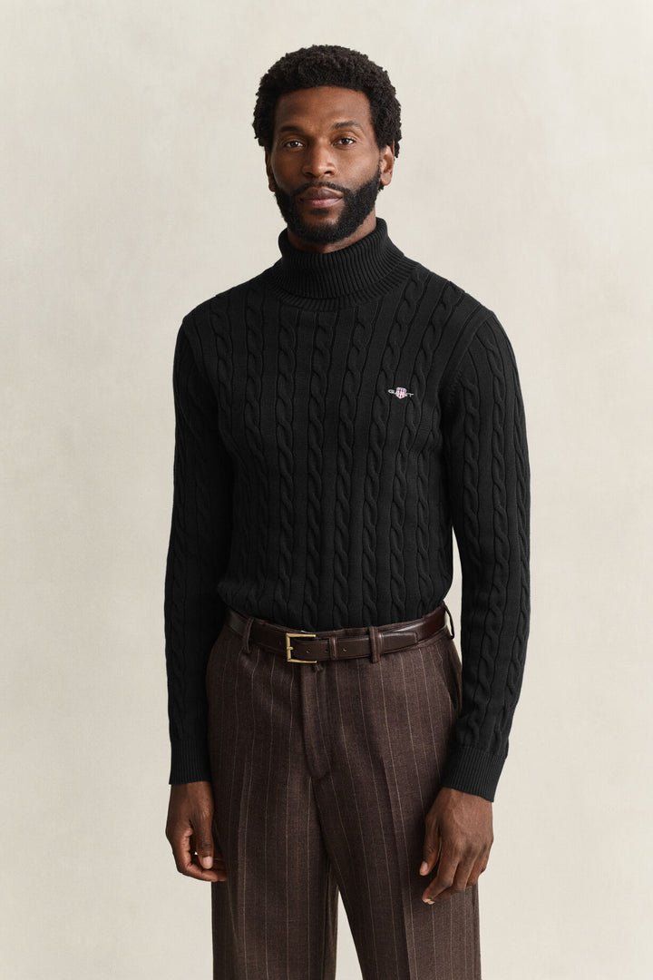 GANT Cotton Cable Knit Turtleneck Sweater /Pulover 8050607