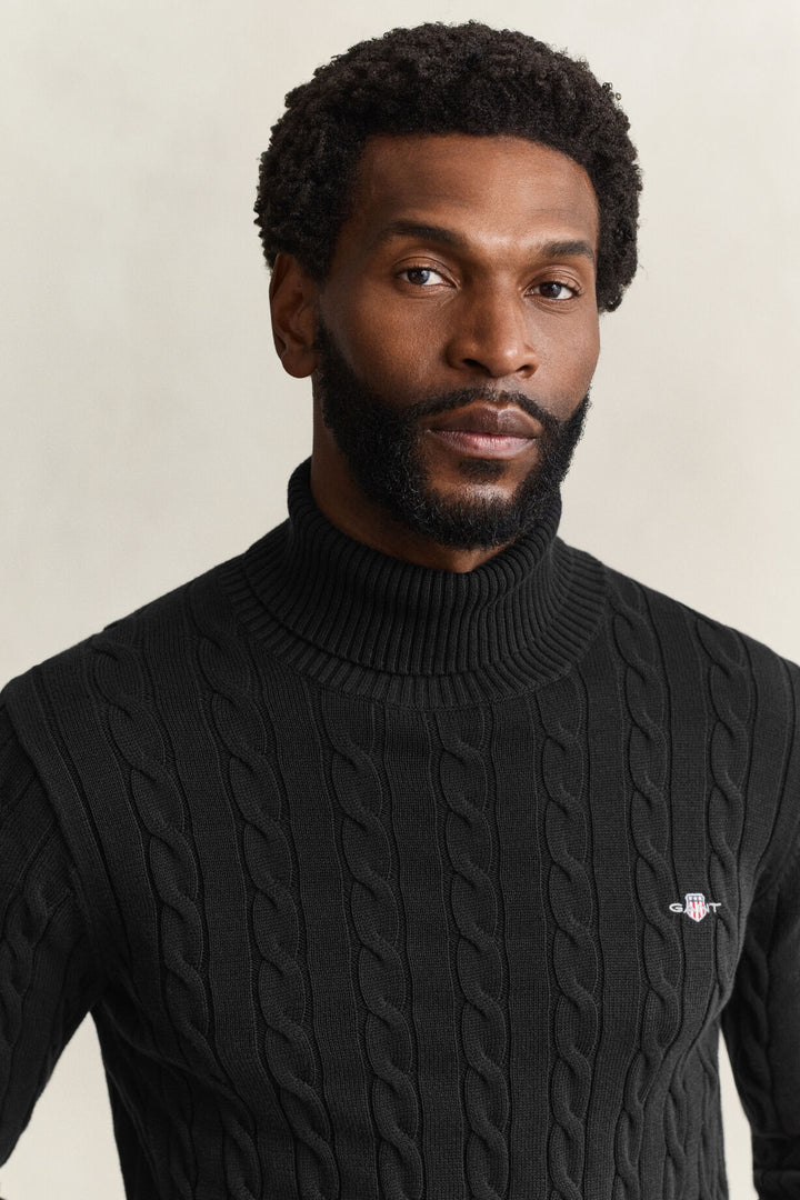 GANT Cotton Cable Knit Turtleneck Sweater /Pulover 8050607