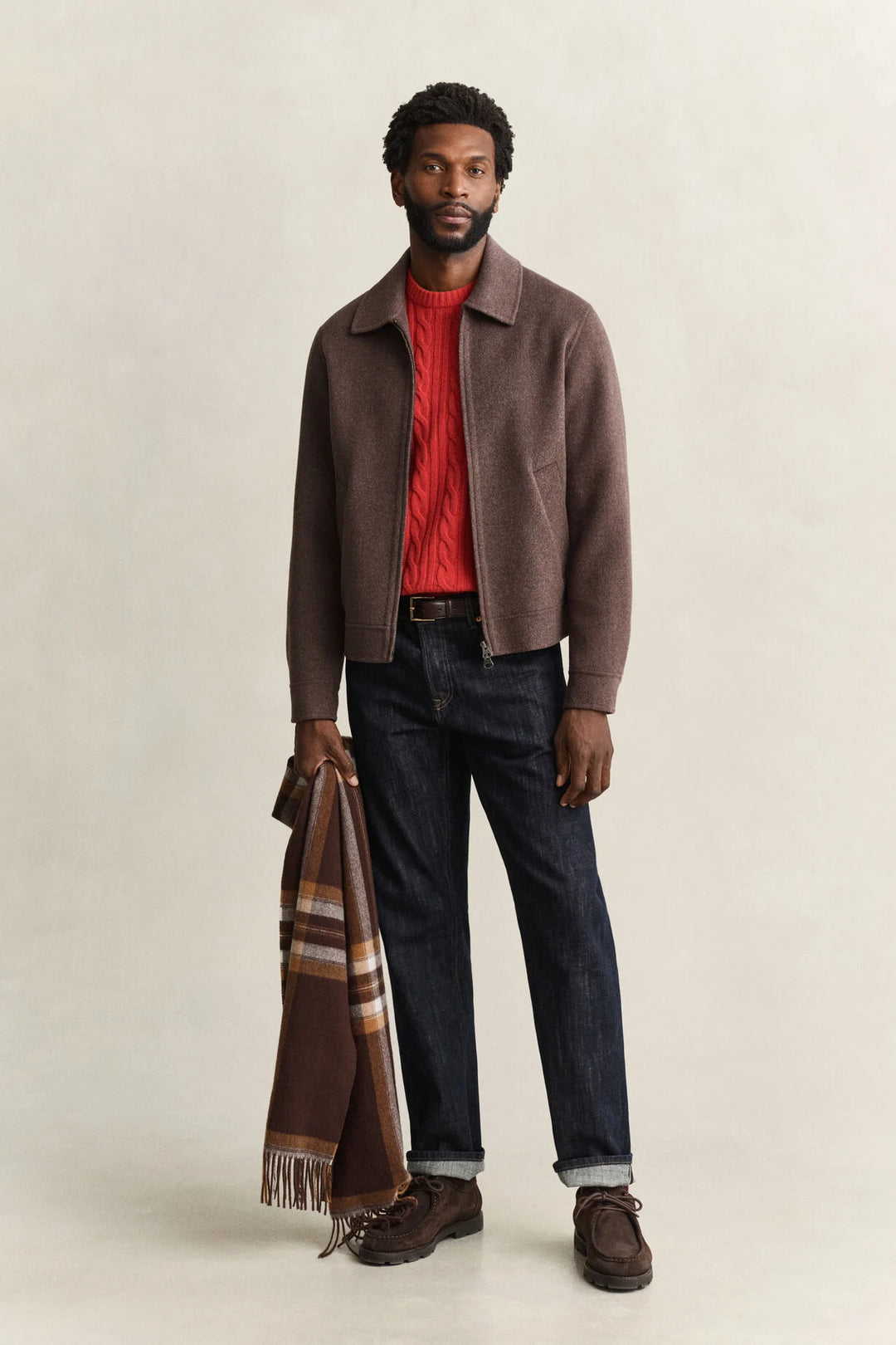GANT Lambswool Cable Knit Crew Neck Sweater/Pulover 8050324