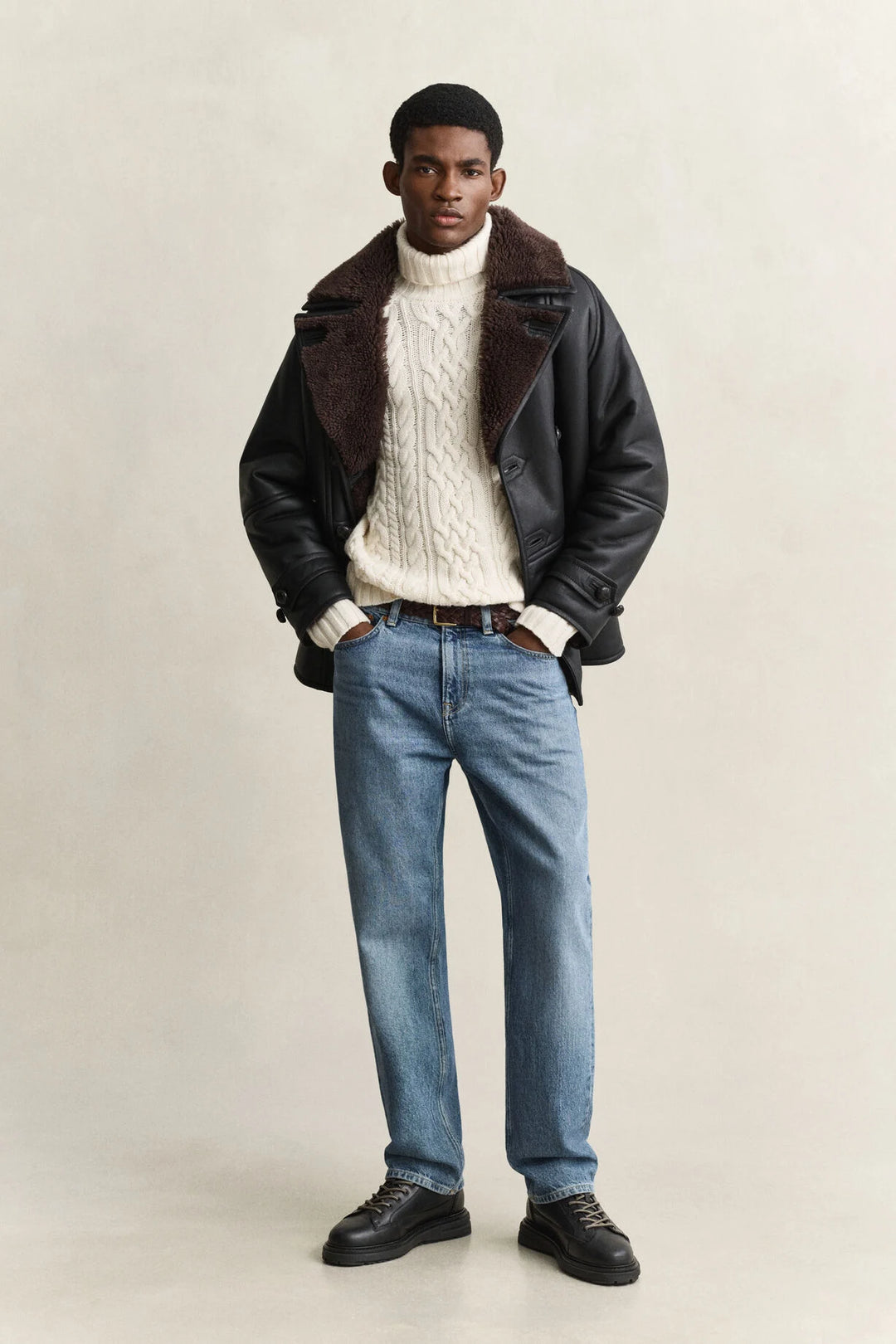 GANT Wool Blend Turtleneck Sweater/Pulover 8080008