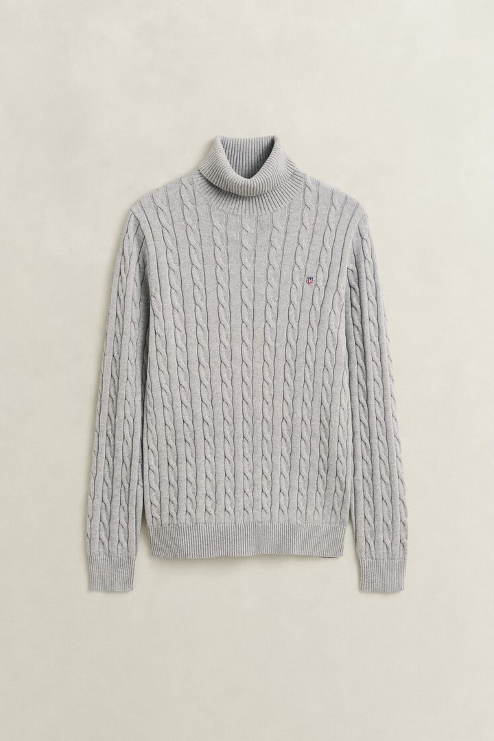 GANT Cotton Cable Knit Turtleneck Sweater /Pulover 8050607