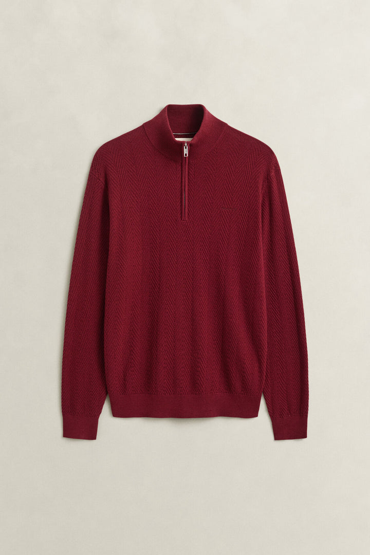 GANT Herringbone Half-Zip Sweater/Pulover 8050333