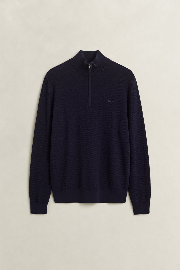GANT Herringbone Half-Zip Sweater/Pulover 8050333