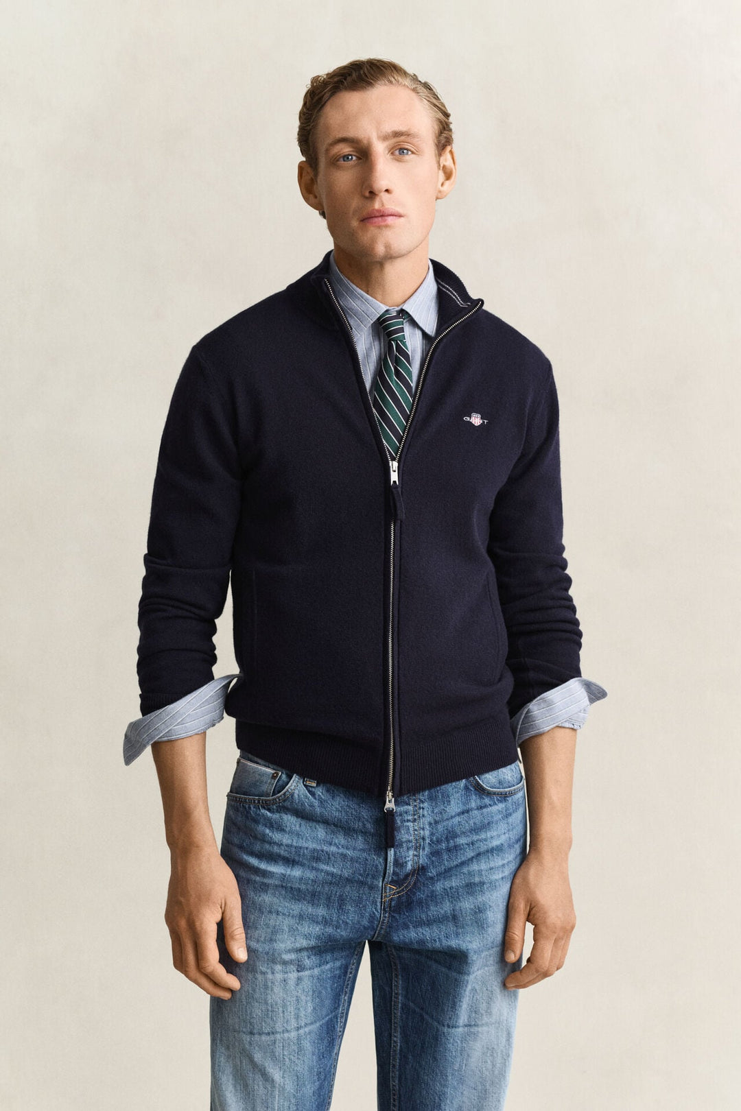 GANT Lambswool Zip Cardigan /Pulover 87314