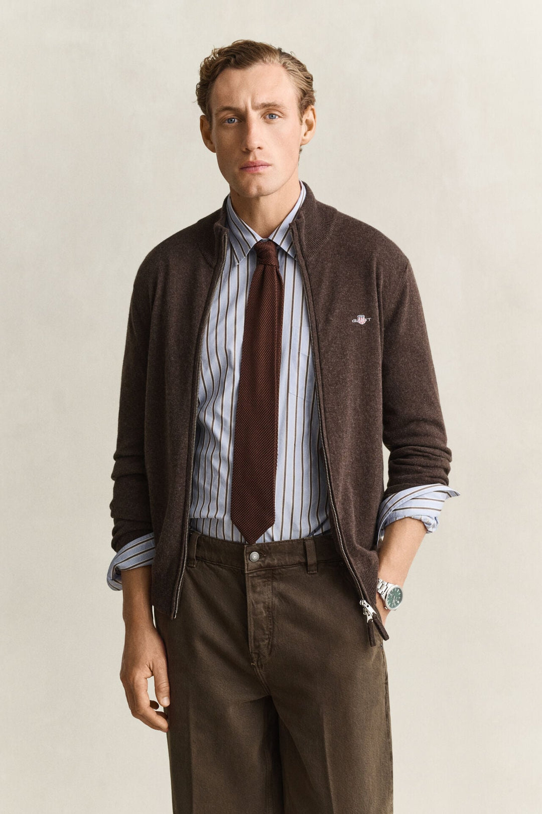 GANT Lambswool Zip Cardigan /Pulover 87314