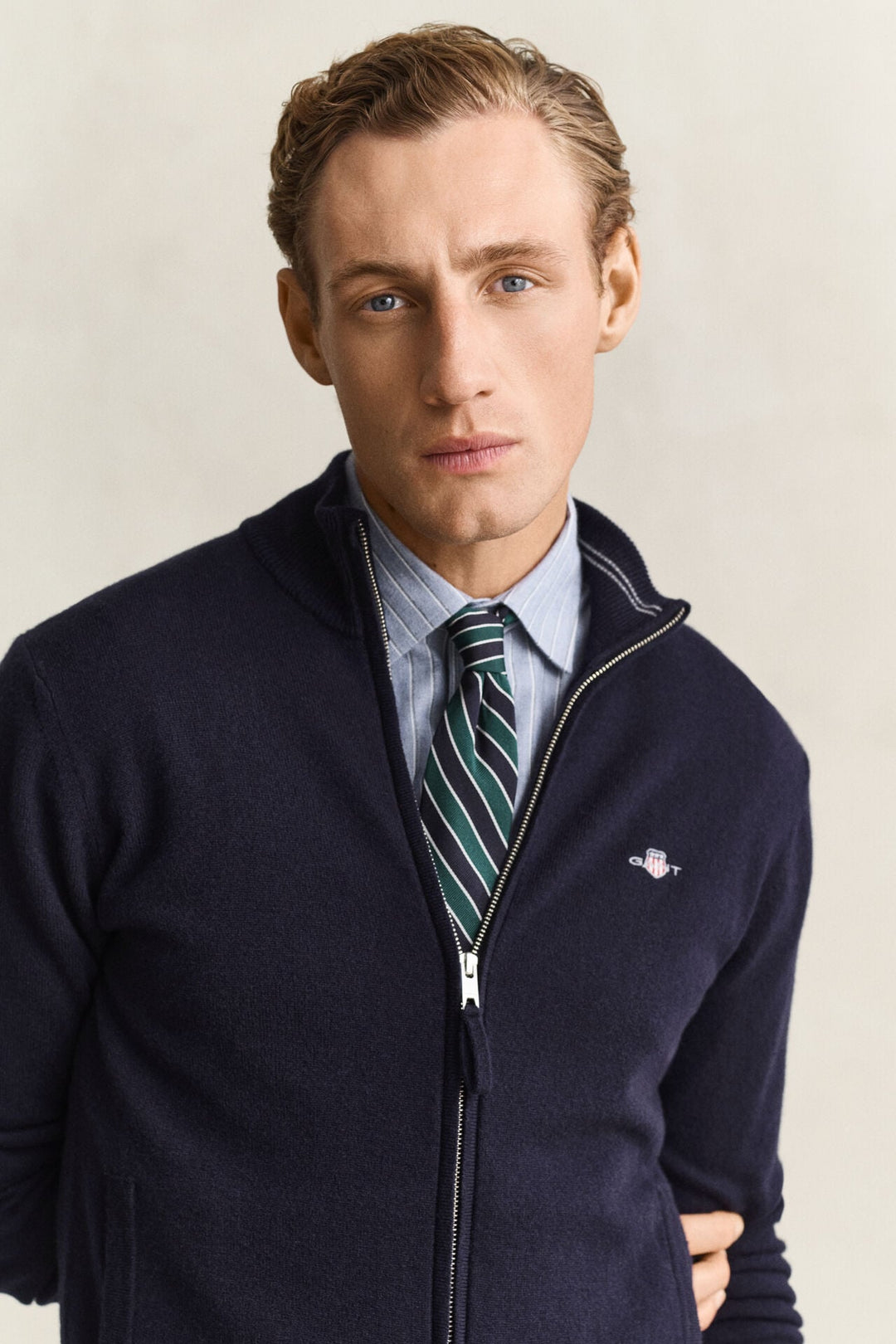 GANT Lambswool Zip Cardigan /Pulover 87314