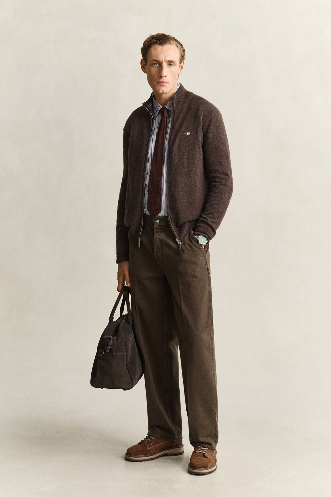 GANT Lambswool Zip Cardigan /Pulover 87314