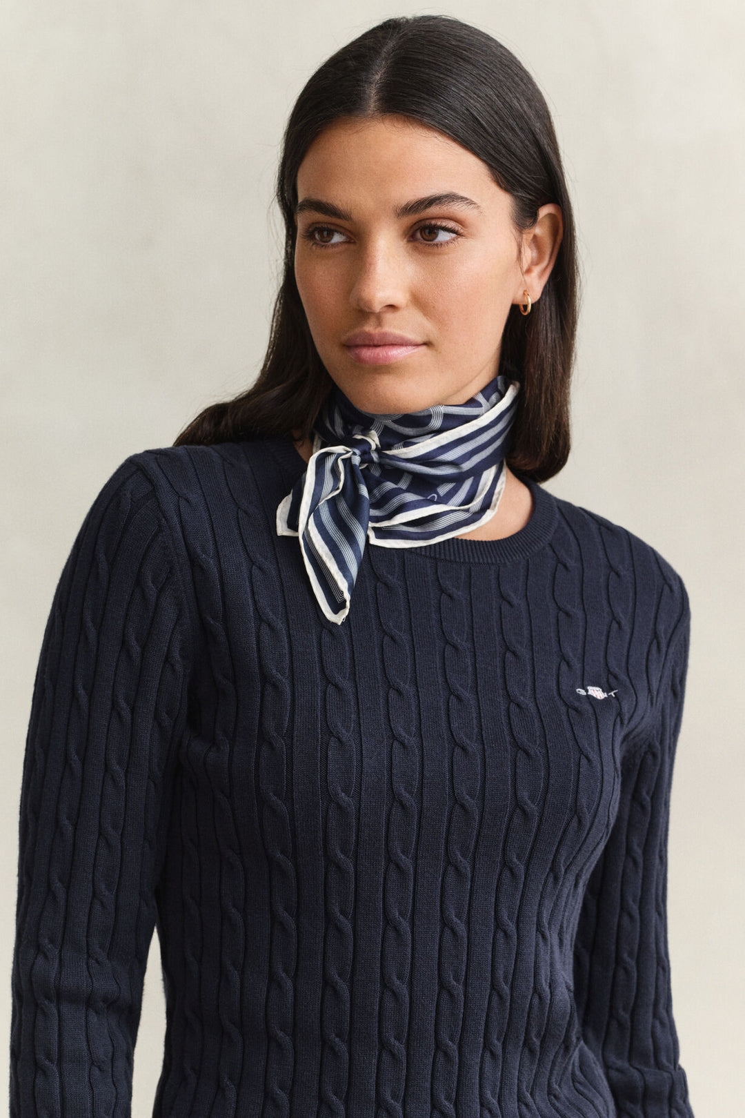 GANT Stretch Cotton Cable C-Neck/Pulover 4800100