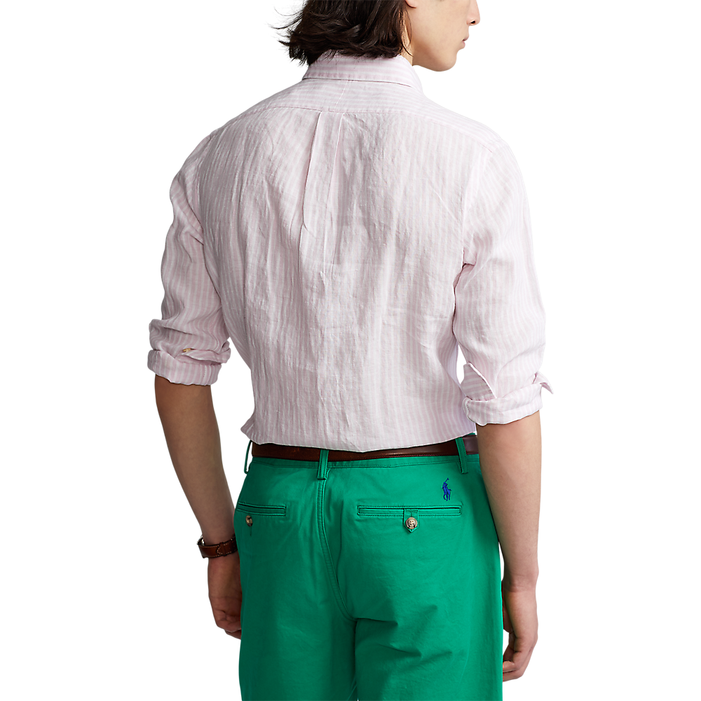 PRL Custom Fit Striped Linen Shirt/Košulja 710873446002