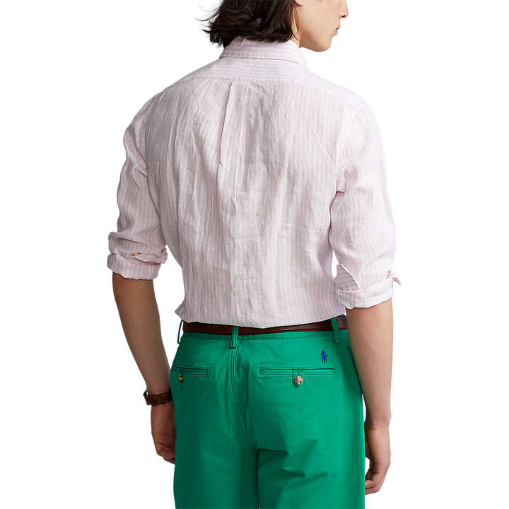 PRL Custom Fit Striped Linen Shirt/Košulja 710873446002