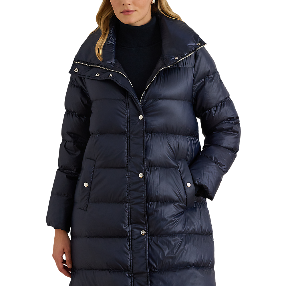 LRL Metallic Funnelneck Down Maxicoat/Jakna 297P04089003