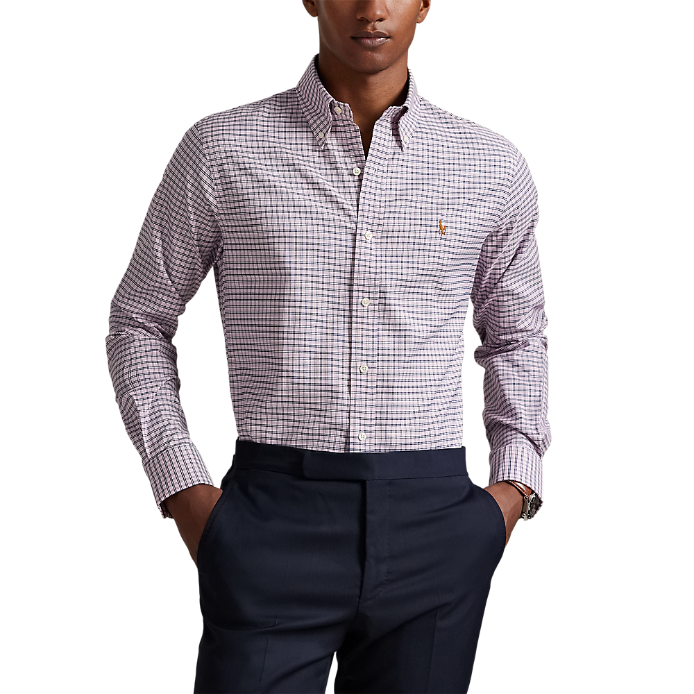 PRL  Custom Fit Gingham Pinpoint Oxford Shirt/ Košulja 712969014005