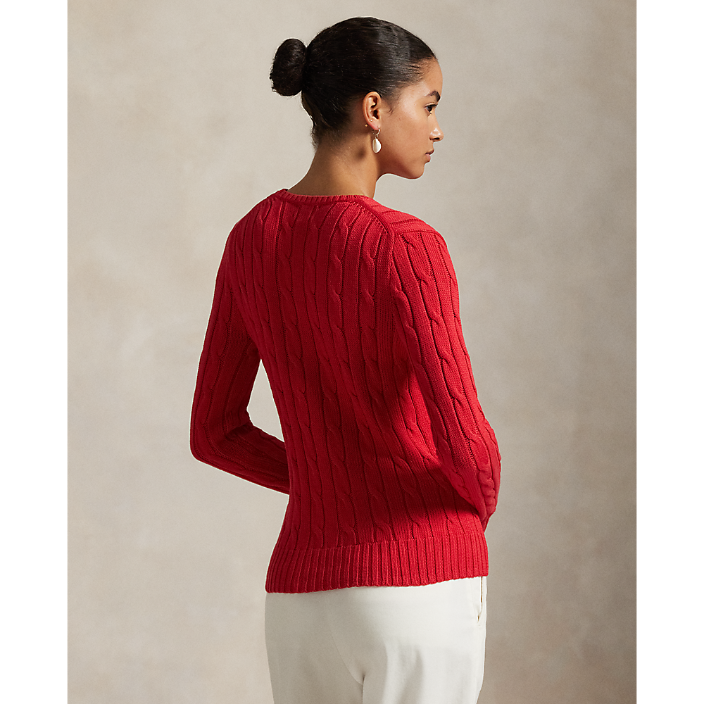 PRL Cable-Knit Cotton Crewneck Jumper/Pulover 211971869019