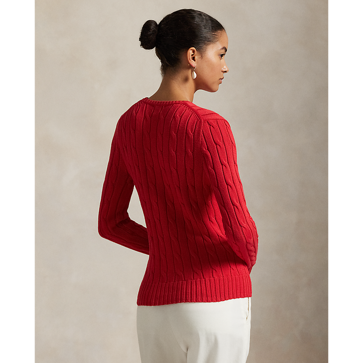 PRL Cable-Knit Cotton Crewneck Jumper/Pulover 211971869019