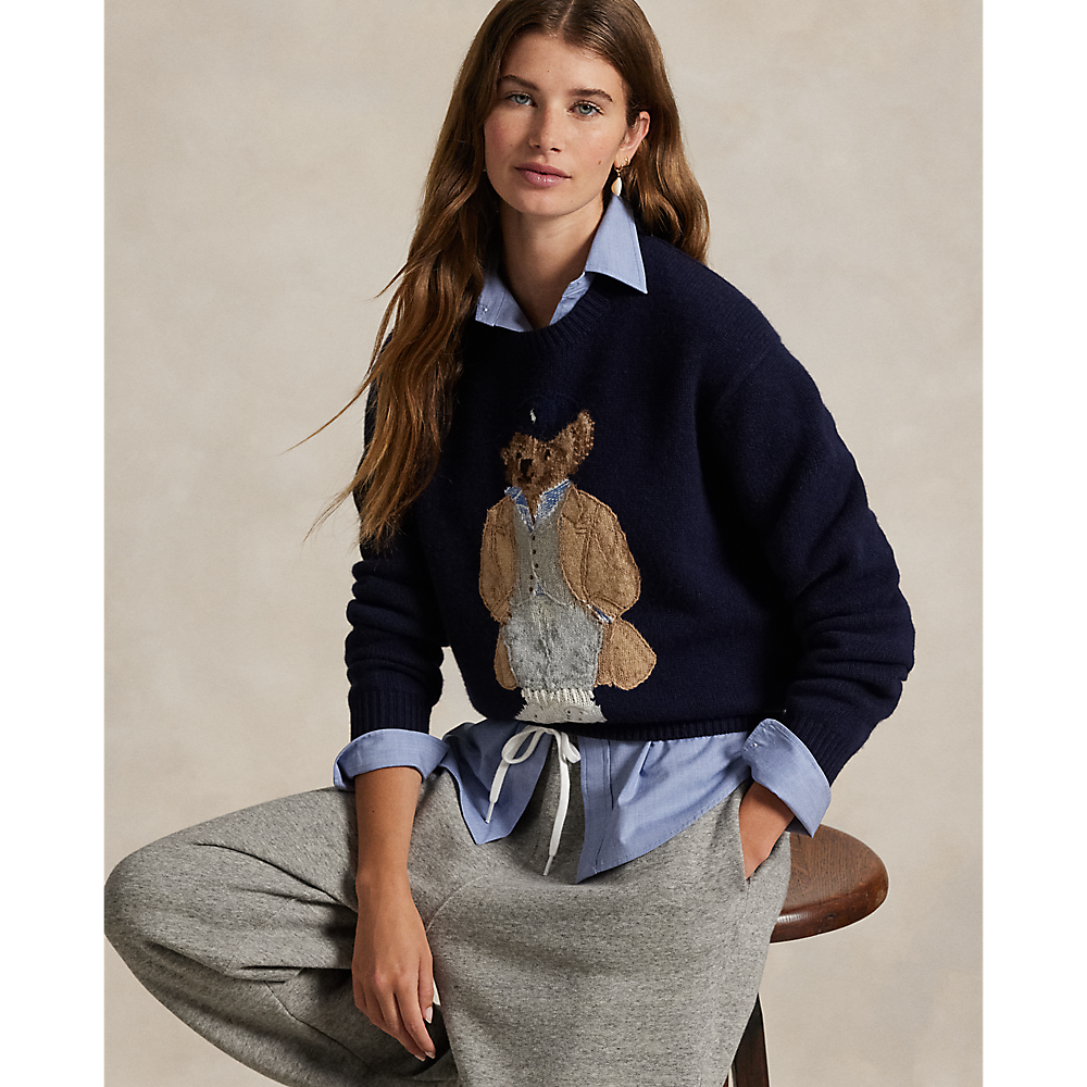 PRL Polo Bear Wool-Cashmere-Blend Jumper/Pulover 211972139001