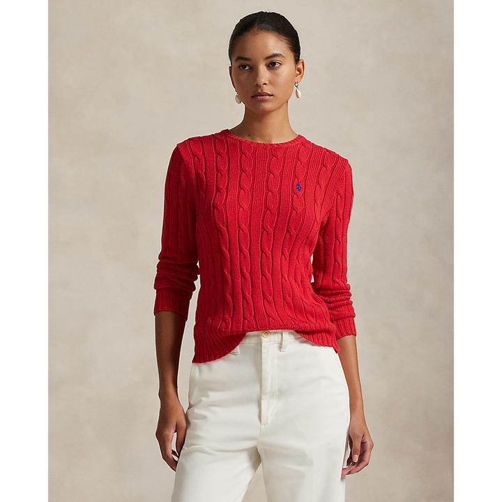 PRL Cable-Knit Cotton Crewneck Jumper/Pulover 211971869019