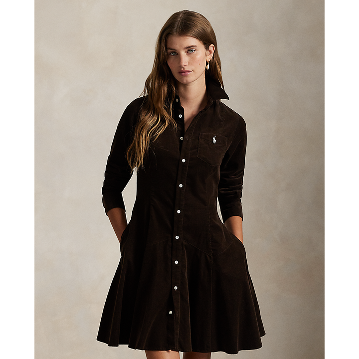 PRL Cotton Corduroy A-Line Shirtdress/Haljina 211972069002