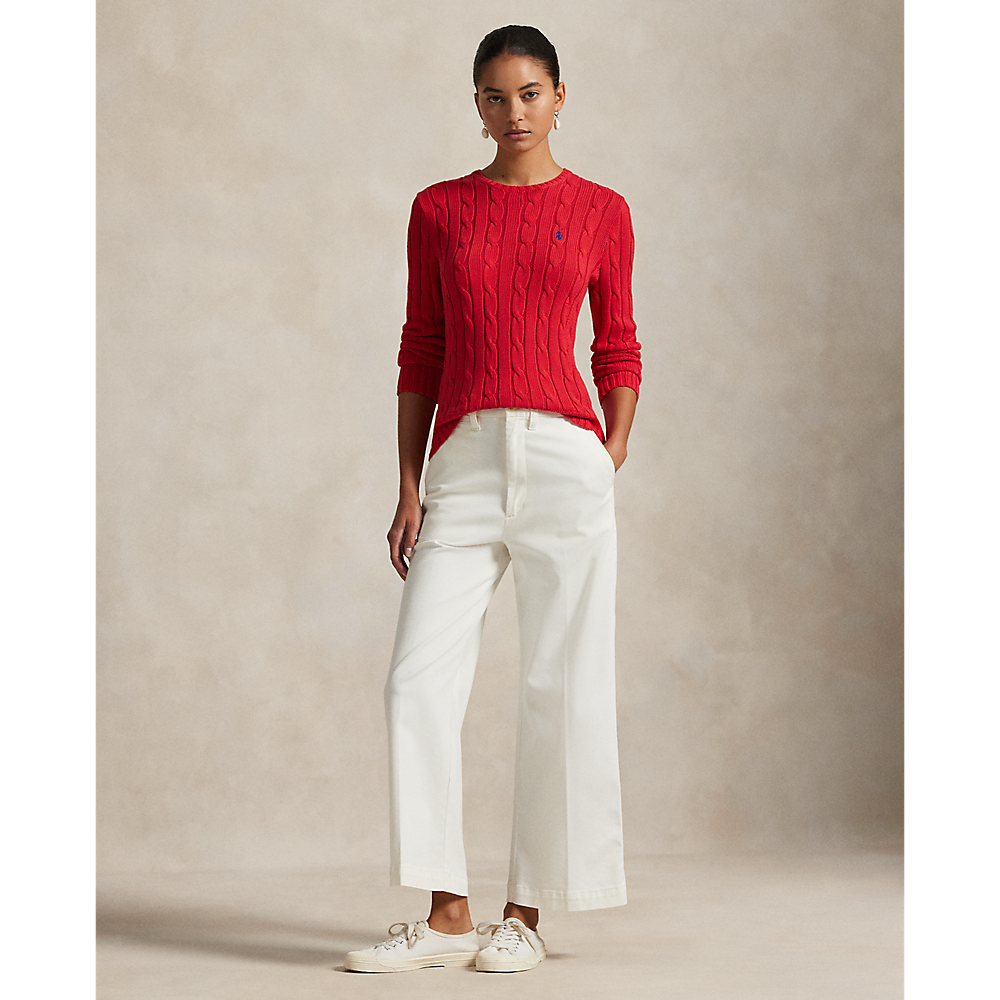 PRL Cable-Knit Cotton Crewneck Jumper/Pulover 211971869019