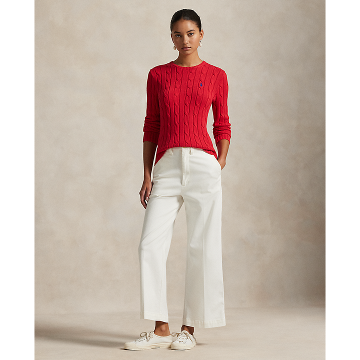 PRL Cable-Knit Cotton Crewneck Jumper/Pulover 211971869019