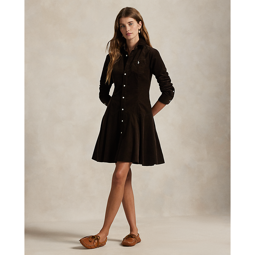 PRL Cotton Corduroy A-Line Shirtdress/Haljina 211972069002