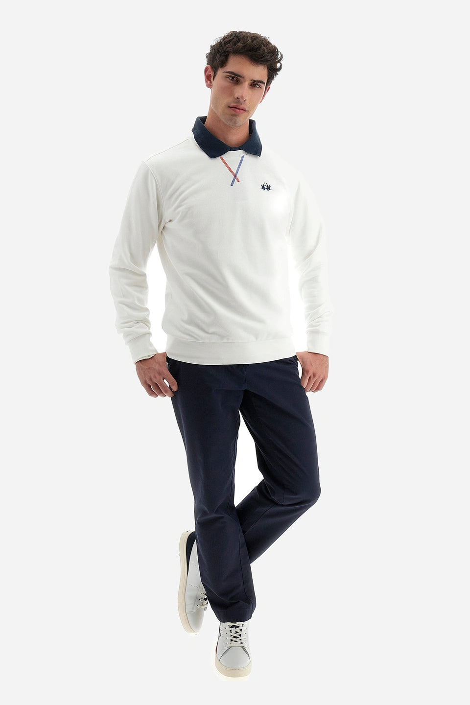 La Martina Crew Neck Sweatshirt Diago/Duks WMF007FP548