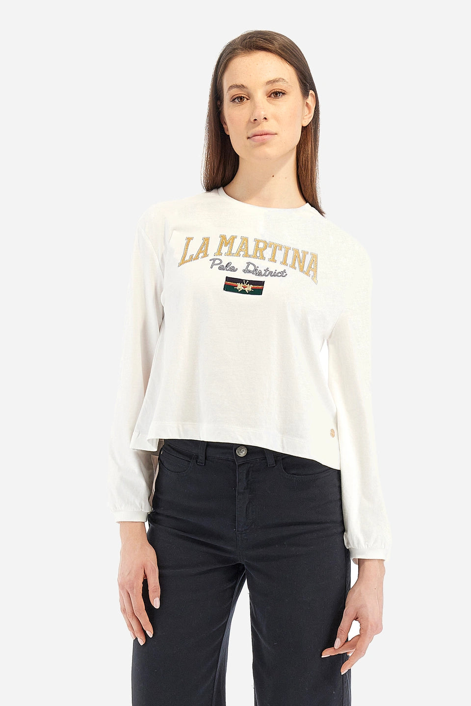 La Martina T-Shirt L/S Jersey  /Majica WWR300JS206