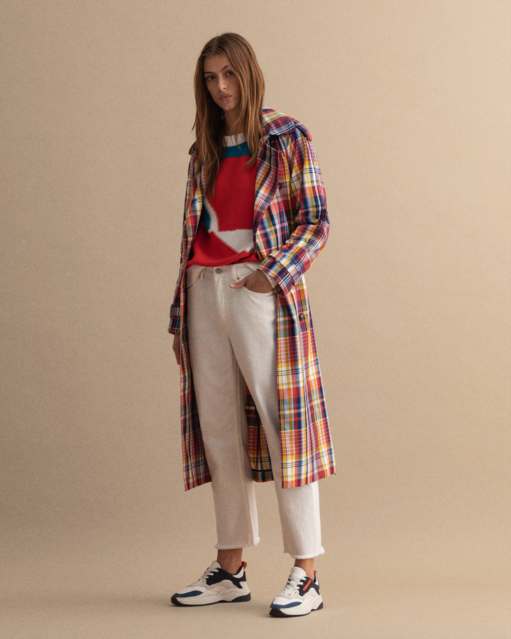 GANT Straight Cropped Ecru/Hlače 4100125