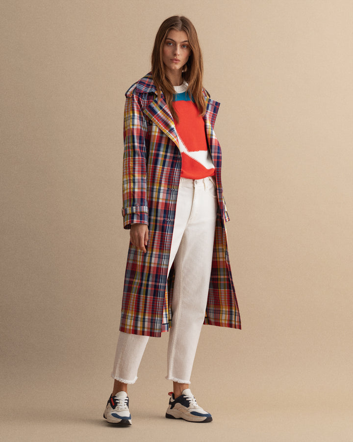 GANT Straight Cropped Ecru/Hlače 4100125