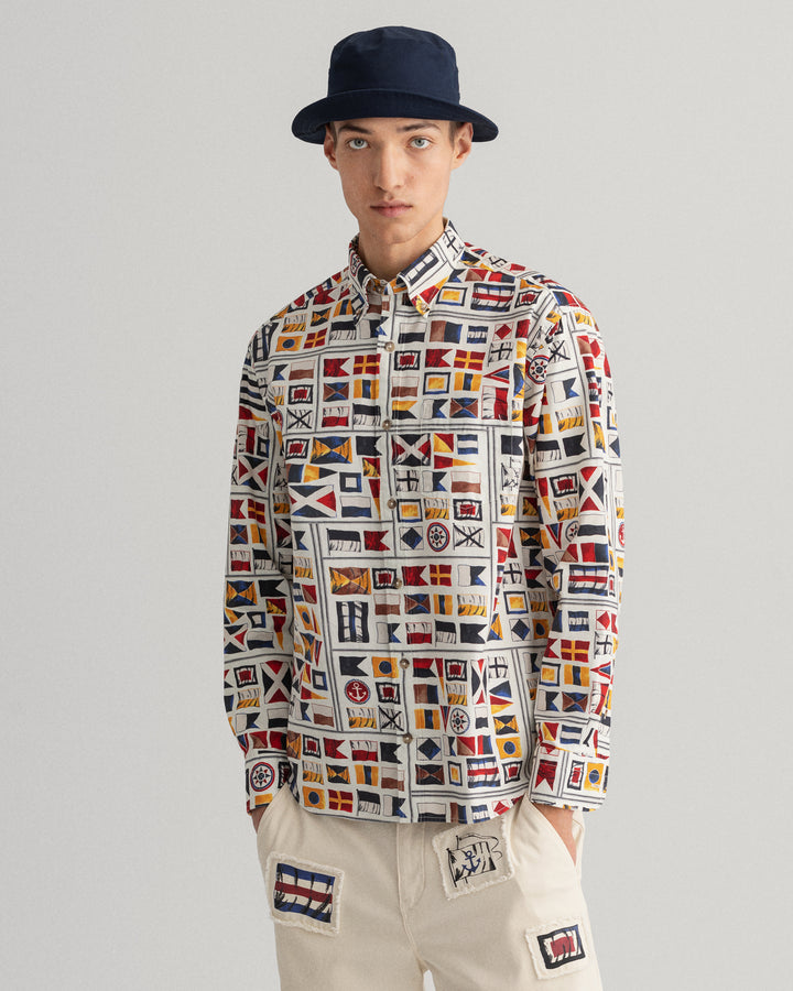 GANT Rw Rel Flag Print Bd/Košulja 3013390