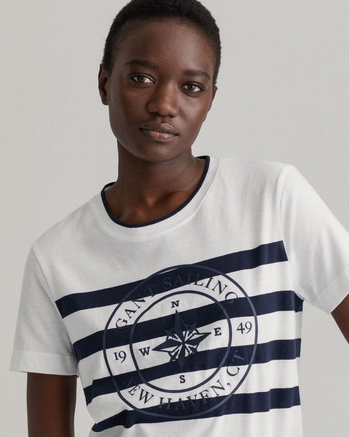 GANT  Printed Striped T-Shirt 4200230/ Majica