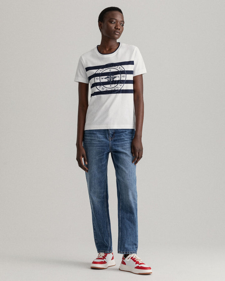 GANT  Printed Striped T-Shirt 4200230/ Majica