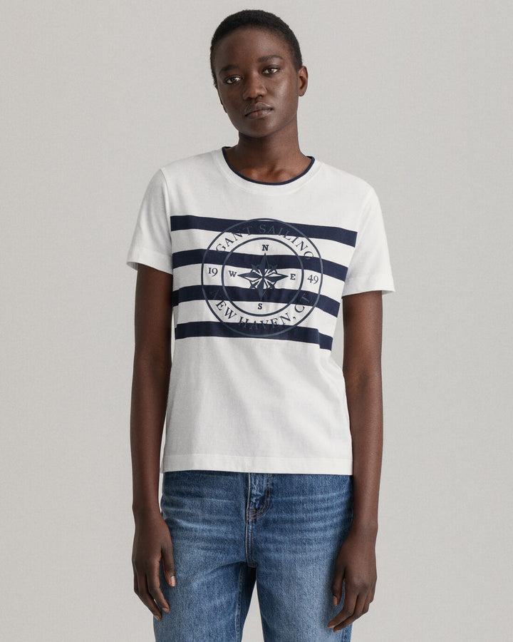 GANT  Printed Striped T-Shirt 4200230/ Majica