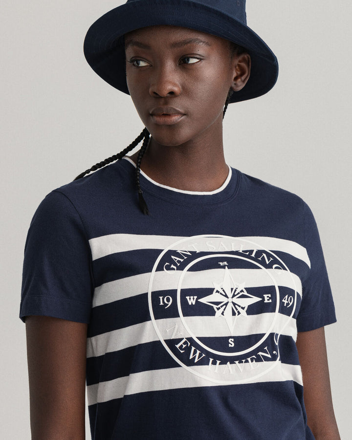 GANT  Printed Striped T-Shirt 4200230/ Majica