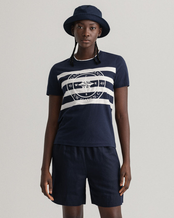 GANT  Printed Striped T-Shirt 4200230/ Majica