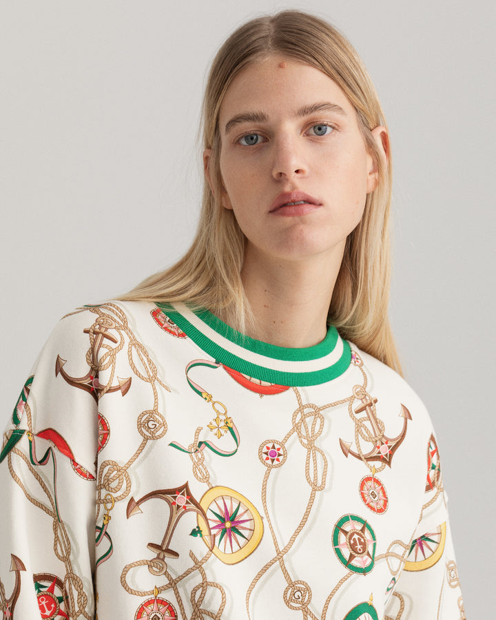 GANT Sailing Print C-Neck Sweat/Pulover 4203636