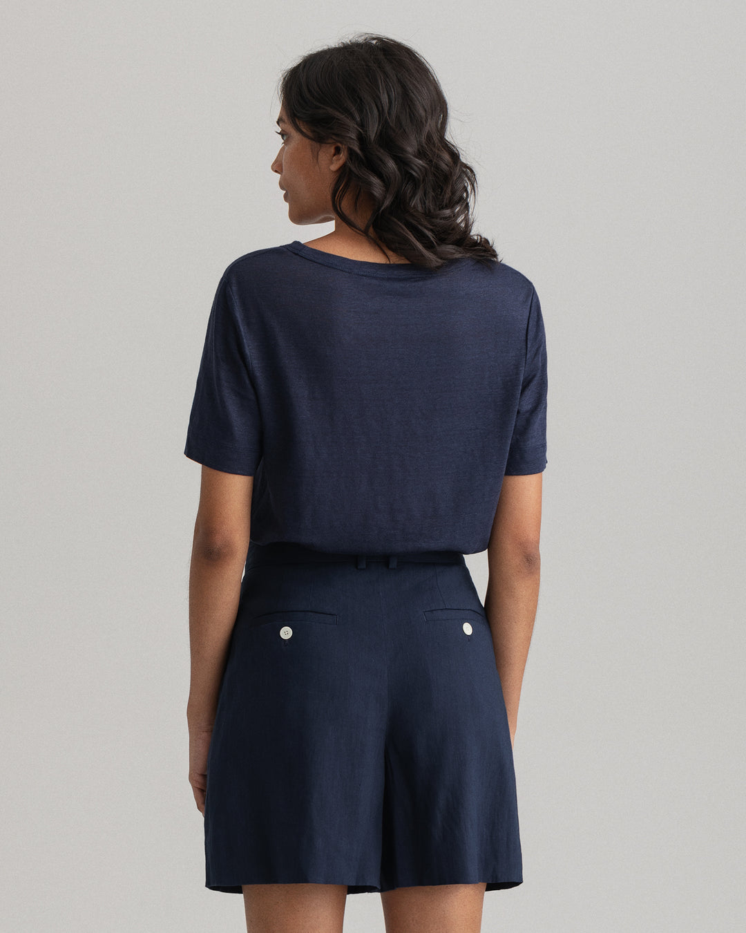 GANT Linen Ss T-Shirt/Majica 4204460