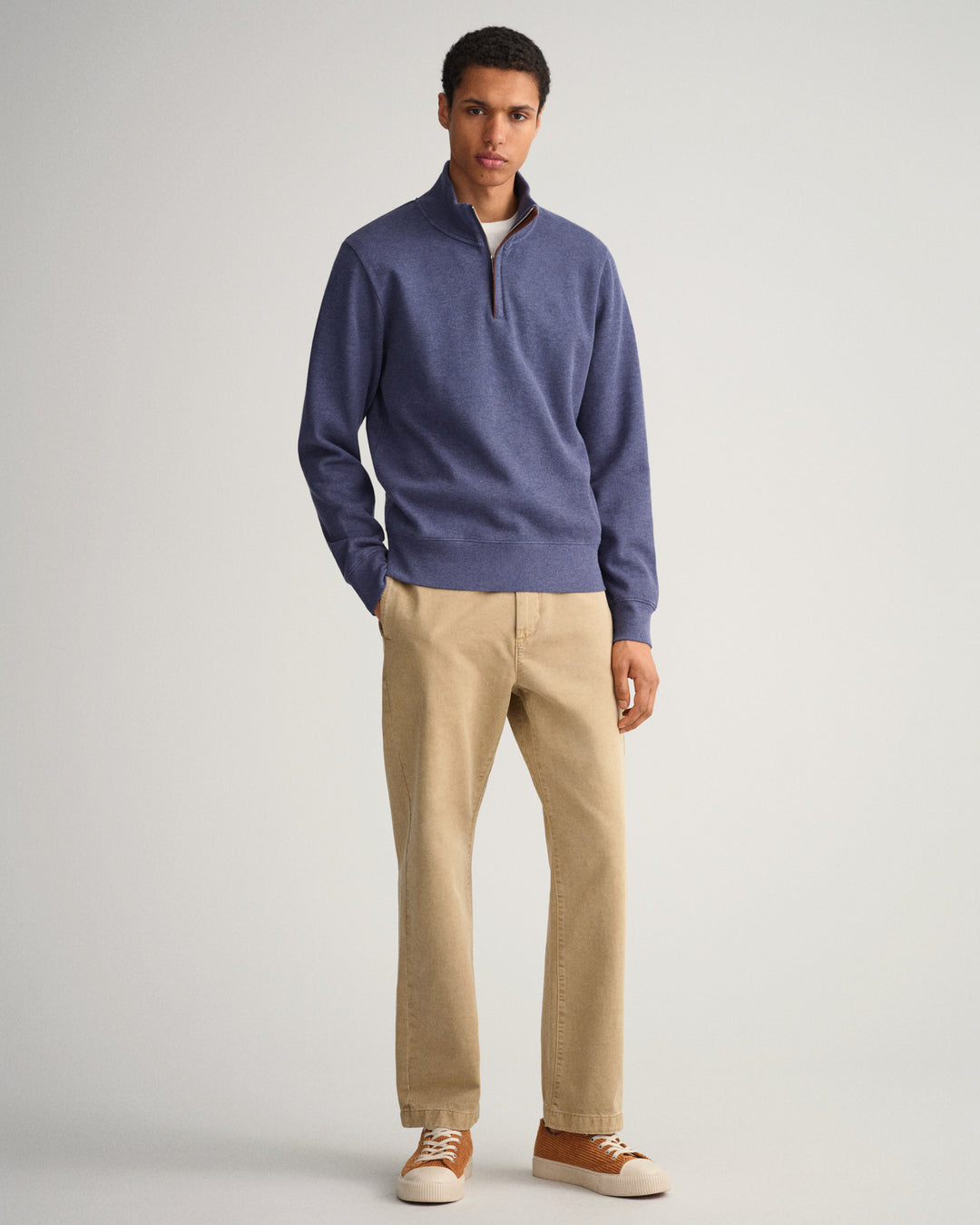 GANT Sacker Rib Half-Zip Sweatshirt/ Pulover 2028018