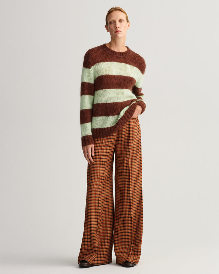 GANT High-Waisted Wide Check Pants/Hlače 4150240