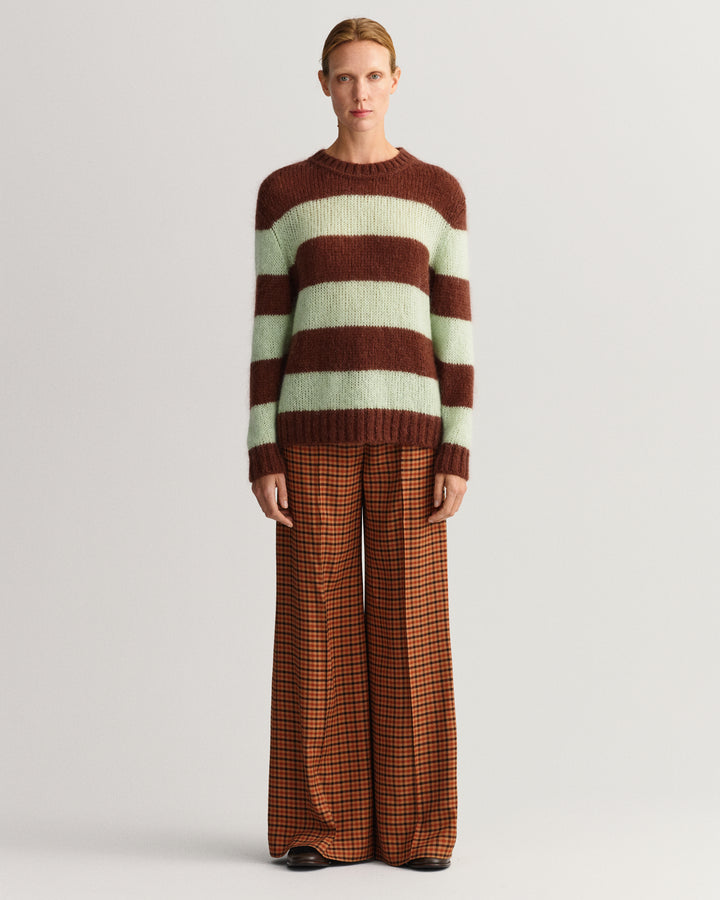 GANT High-Waisted Wide Check Pants/Hlače 4150240