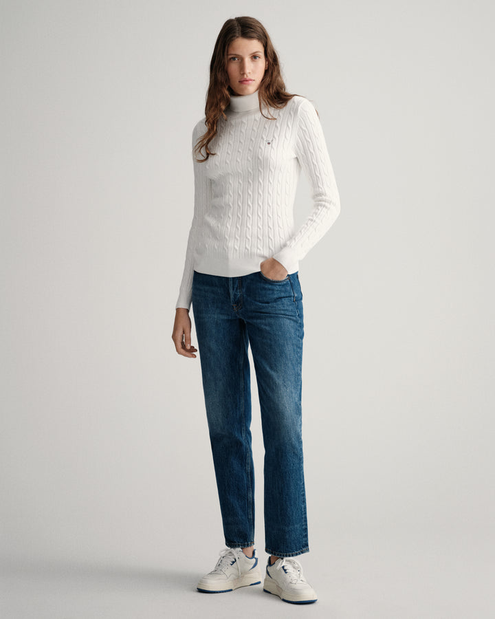 GANT Stretch Cotton Cable Turtle Neck/Pulover 4800059