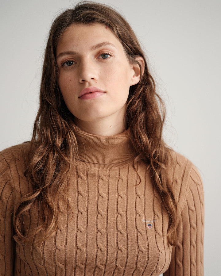 GANT Stretch Cotton Cable Turtle Neck/Pulover 4800059