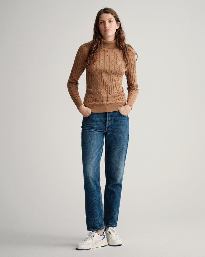GANT Stretch Cotton Cable Turtle Neck/Pulover 4800059