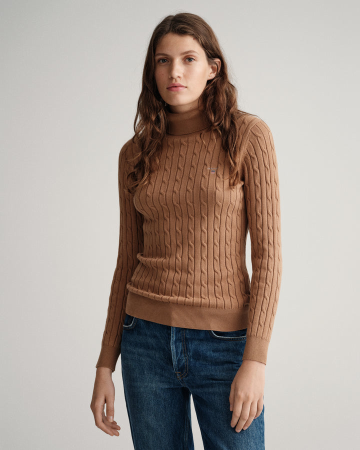GANT Stretch Cotton Cable Turtle Neck/Pulover 4800059