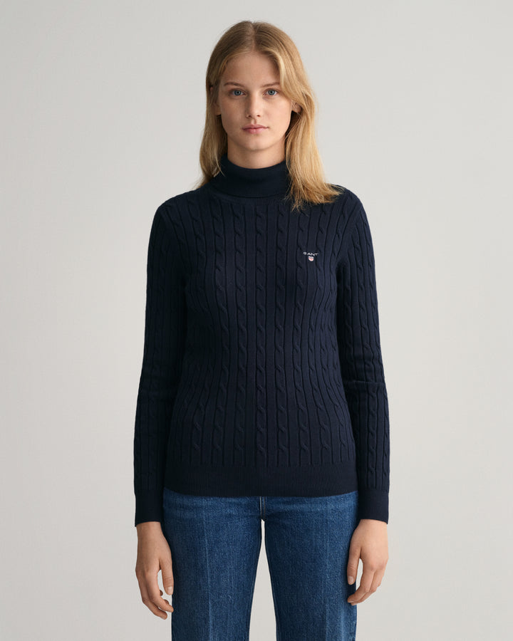 GANT Stretch Cotton Cable Turtle Neck/Pulover 4800059