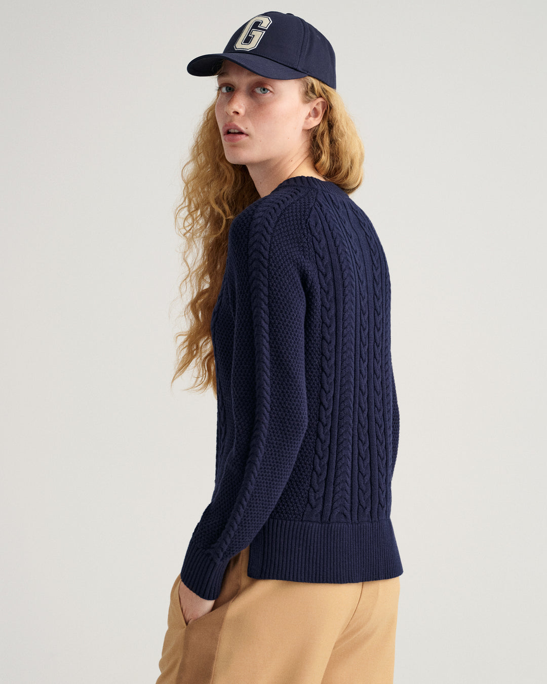 GANT Cable Crew Neck Sweater/Pulover 4803154