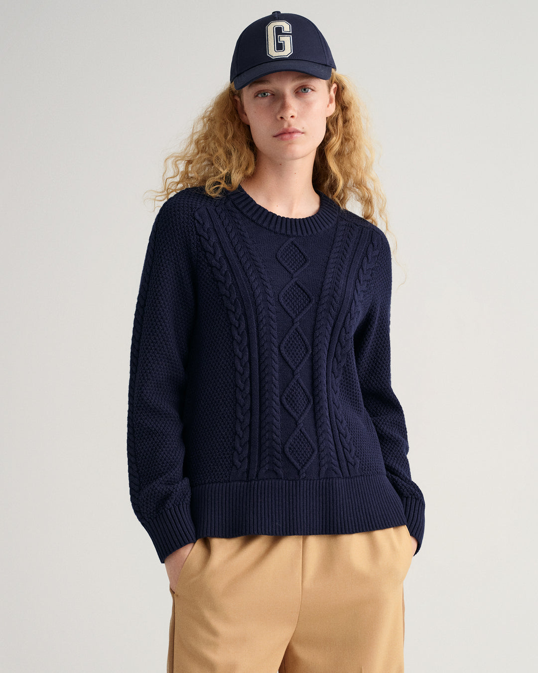 GANT Cable Crew Neck Sweater/Pulover 4803154